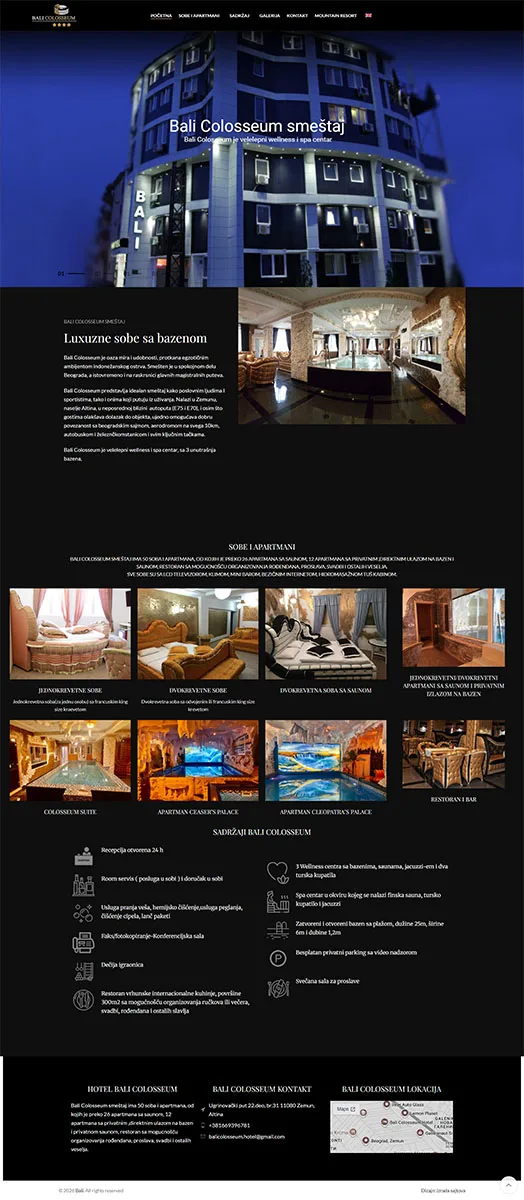 Web dizajn i izrada sajtova za smeštaj i apartmane