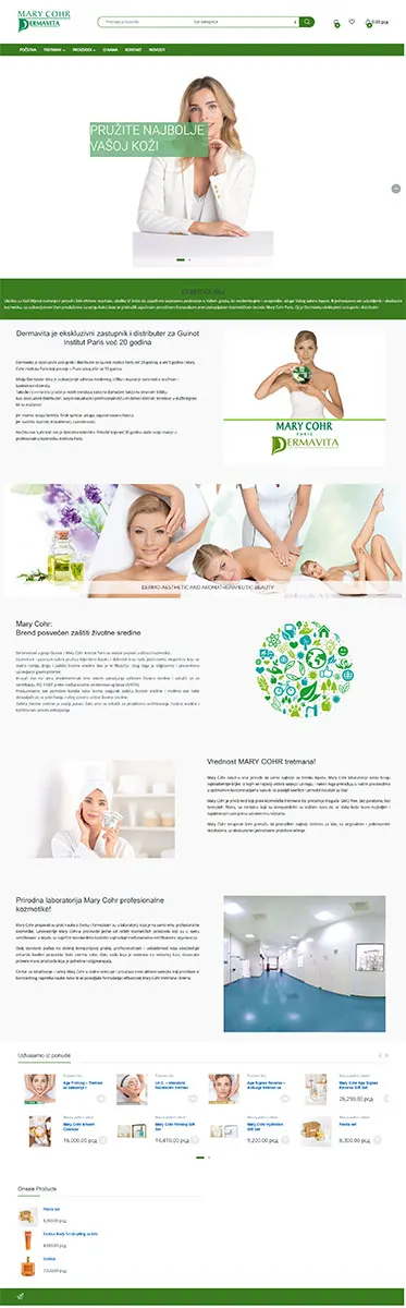 Izrada WordPress sajta za distribuciju kozmetike