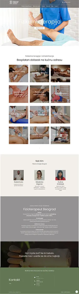 Profesionalna izrada sajtova za fizikalnu terapiju i oporavak