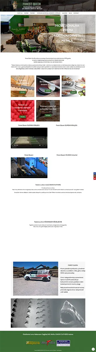Web dizajn i izrada sajtova za industrijske mašine