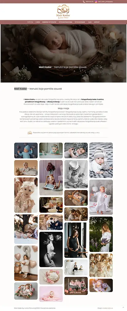 Web dizajn i izrada sajtova za fotografe