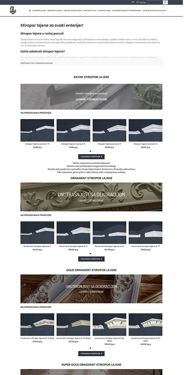 Profesionalna izrada sajtova za enterijer