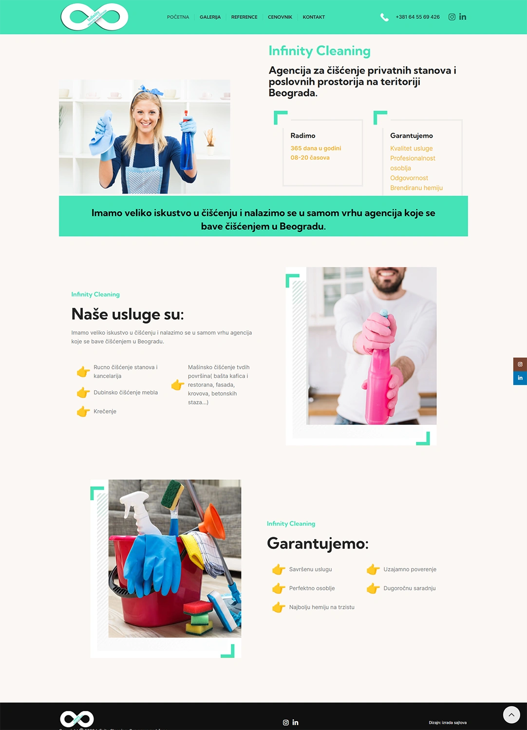 izrada sajta za agenciju za čišćenje beograd