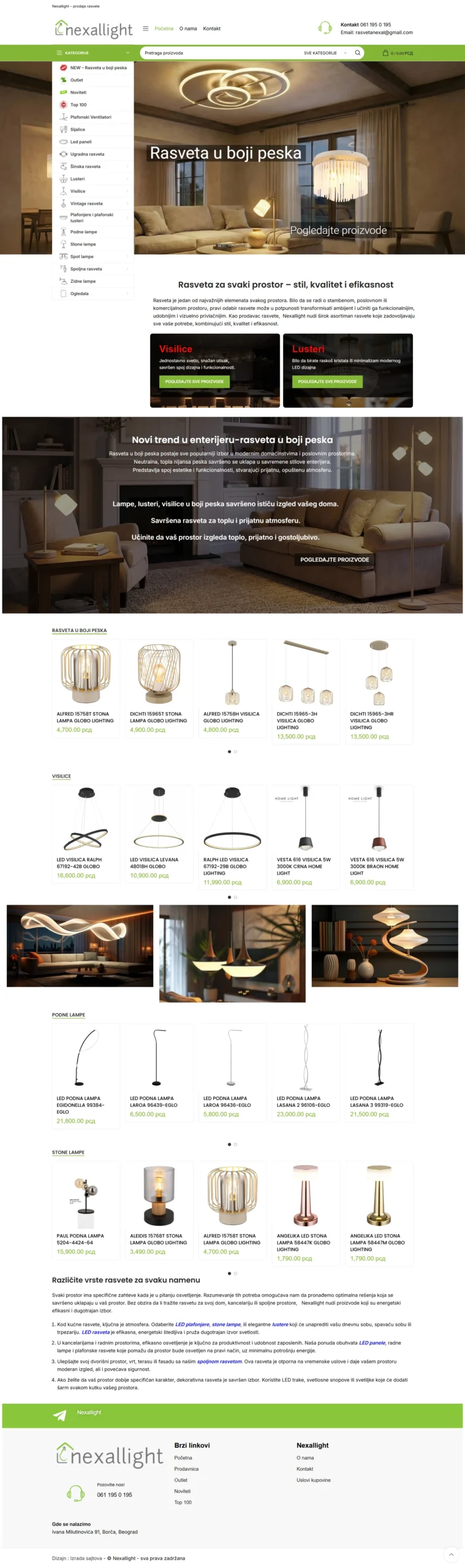 izrada web shopa za rasetu - SEO optimizovan sajt