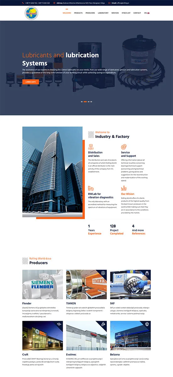izrada sajta za industrije
