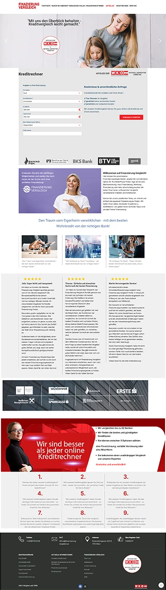 web dizajn za finansijske usluge i kredite