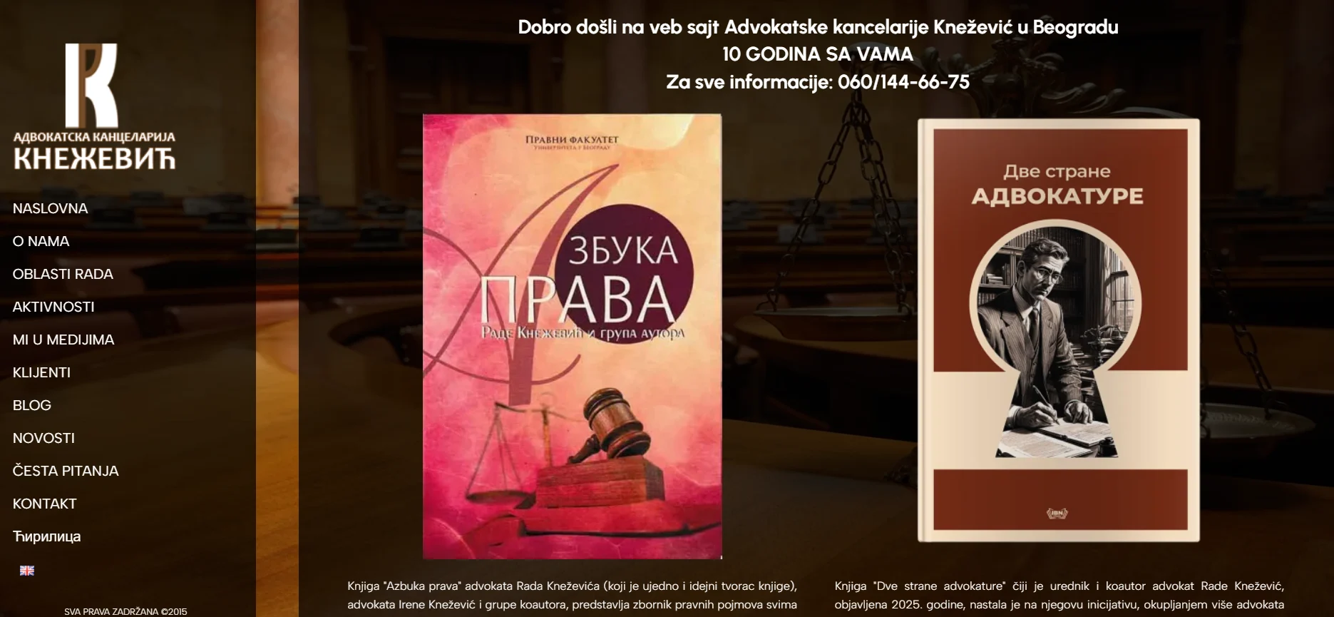 Izrada poslovnog WordPress sajta za advokatsku kancelariju
