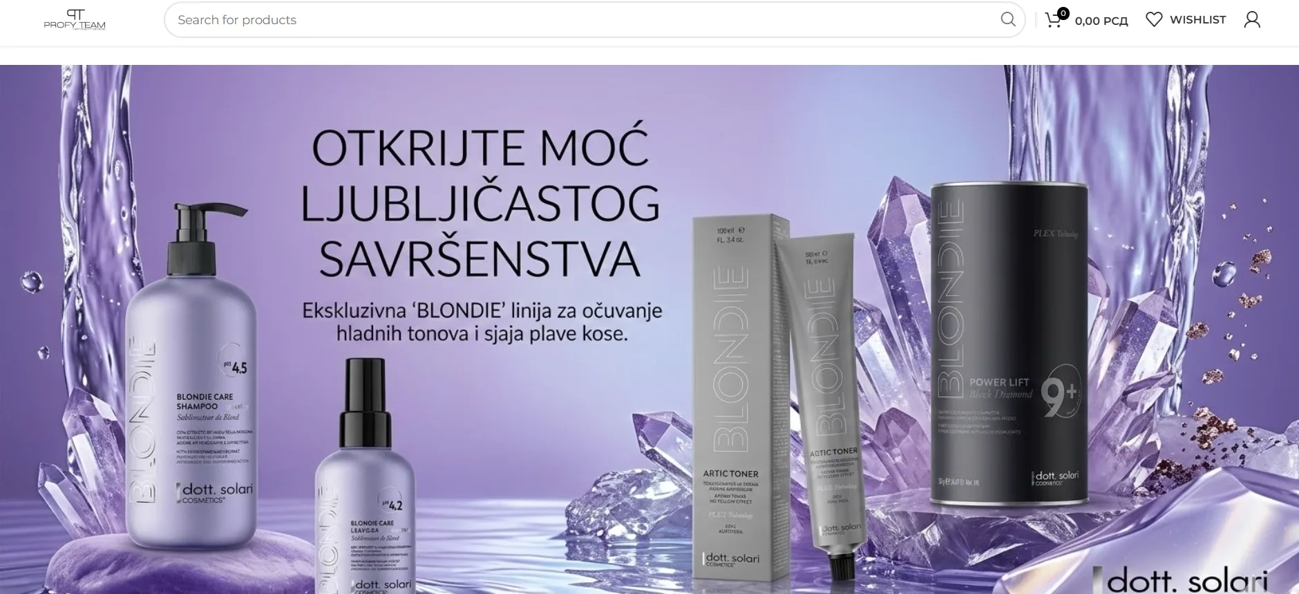Kategorijski SEO i web dizajn za prodaju frizerske opreme