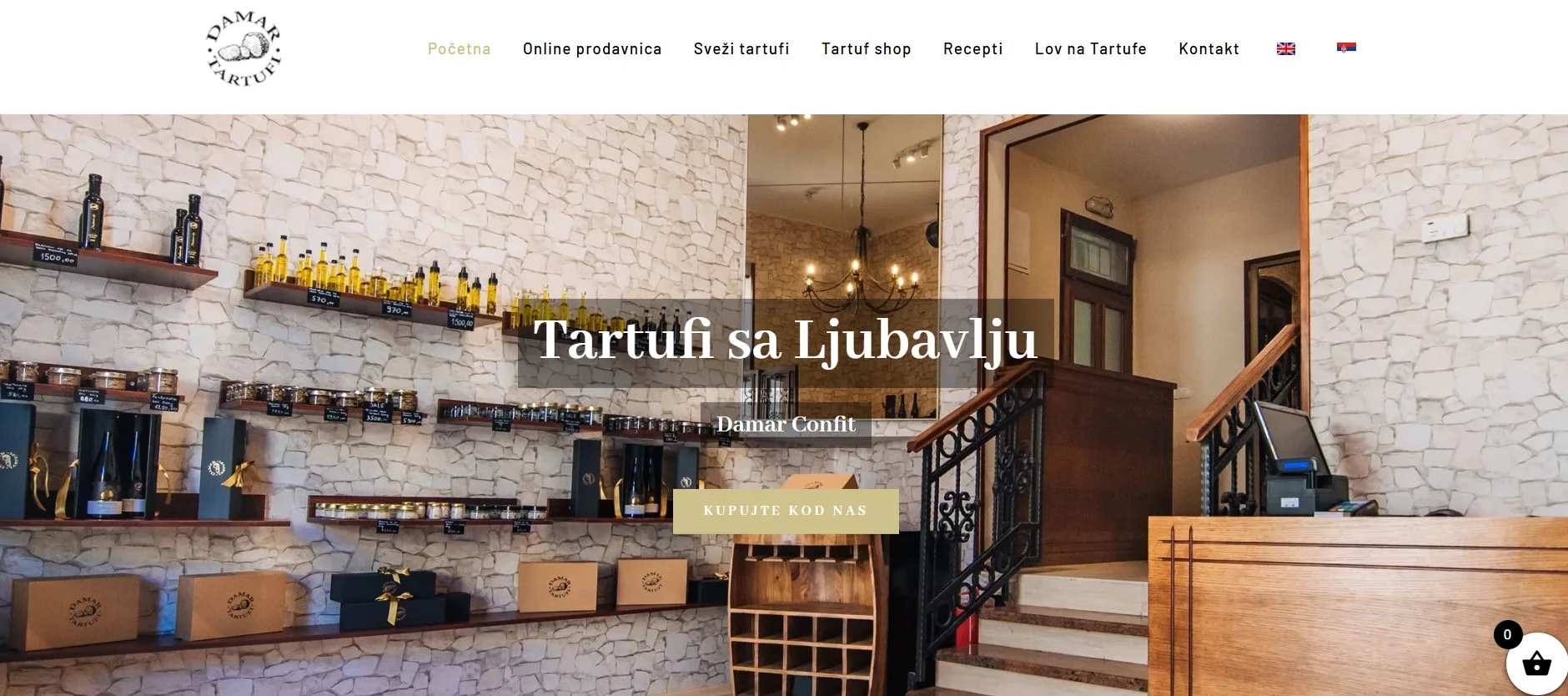 Izrada online prodavnice za tartufe i premium proizvode